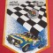 Fanion &quot;RALIUL ZAPEZII&quot; - ACR BRASOV-AUTOMOBIL CLUBUL ROMAN (RSR)-fara bara de sustinere si snurul de agatat