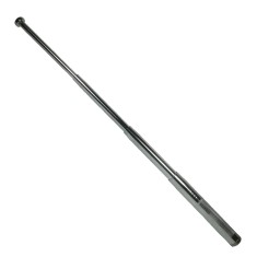 Baston telescopic din otel IdeallStore&reg;, Defence Tactic, argintiu, 64 cm, 4 sectiuni, husa inclusa