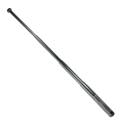 Baston telescopic din otel IdeallStore&amp;reg;, Defence Tactic, argintiu, 64 cm, 4 sectiuni, husa inclusa foto