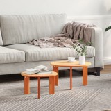 vidaXL Set de măsuțe de cafea 2 pcs Maro ceruit 47.5 x 47.5 x 27 cm