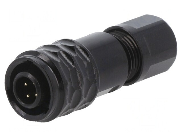 Mufă SA6 tată 4 PIN IP67 3A 30V Lipire pe Cablu