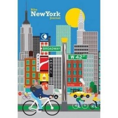 Bike New York Journal: Lined Journal, Hardcover with Accordion Pocket, and Embedded Pen