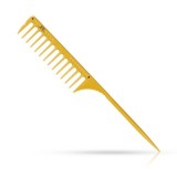 Cumpara ieftin Pieptene - JRL - frizerie/coafor - Galben - J1042 - cu coada