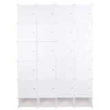 Cumpara ieftin Dulap modular plastic metal alb Zafod 148x46x202 cm