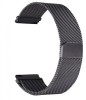 Curea metalica compatibila Moto 360 46mm Generatia 2, Milanese Loop, telescoape Quick Release, 22mm, Negru, Metal, Very Dream