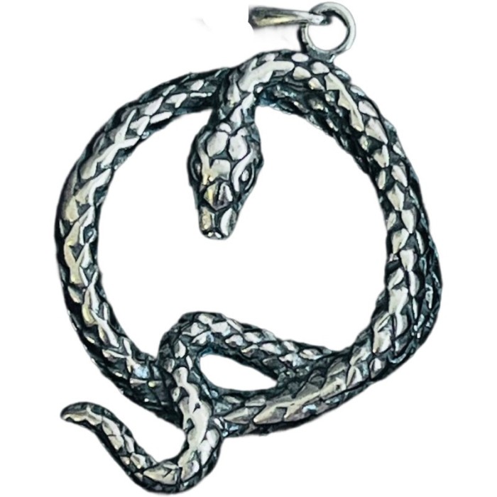 Pandantiv din argint 925 jolie silver, model sarpe incolacit, 40 x 26 mm, 4.7 g
