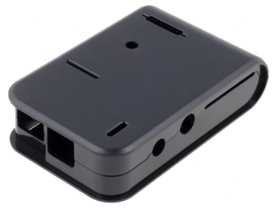 Carcasă neagră ABS pentru Raspberry Pi foto