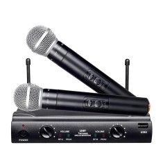 SET 2 MICROFOANE WIRELESS PROFESIONALE,UHF,SUNET HI FI,RECEIVER INCLUS,NOI !