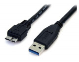 Cablu StarTech USB3AUB50CMB, USB Type-A, USB Micro-B, 0.5m (Negru)
