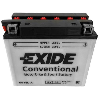 Baterie Moto Exide Conventional Motorbike &amp;amp;amp; Sport Battery 18Ah 190A 12V YB18L-A foto