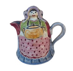 OBIECT DECORATIV VINTAGE DIN CERAMICĂ, LUCRATA MANUAL, ITALICA ARS