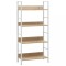 vidaXL Etajeră cărți cu 4 rafturi, stejar, 60 x 27,6 x 124,5 cm, PAL