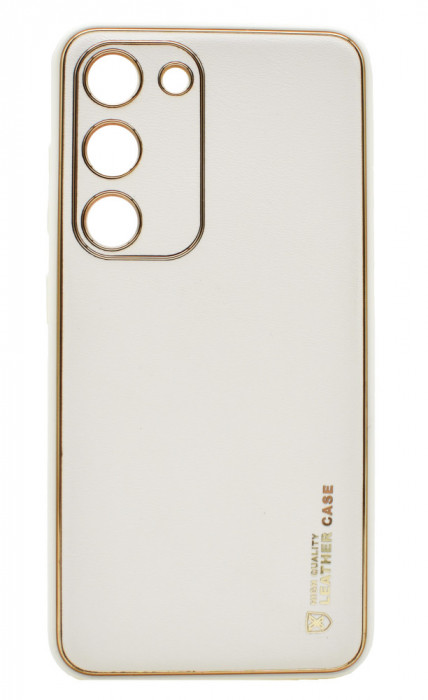 Husa eleganta din piele ecologica pentru Samsung Galaxy A54, Alb