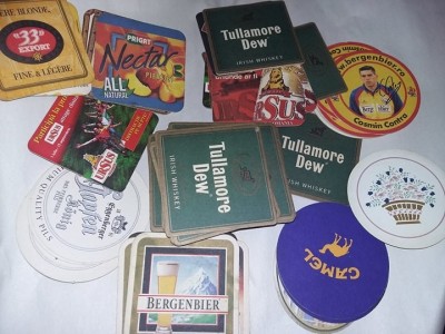 67 suporti pahare vintage de colectie Suport Pahare Carton Absorbant,Tr GRATUIT foto