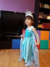 Rochie rochita printesa Elsa Frozen NOUA 2,3,4 ani foto