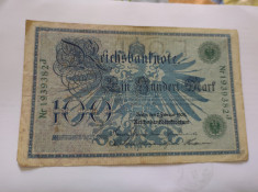 Bancnota 100 Mark 1908 Germania foto