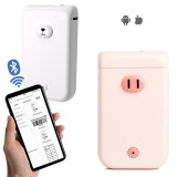 Imprimanta termica, portabila, 15 mm, Bluetooth 4.0, Android, iOS, impermeabila - Roz
