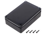 Carcasă universală ABS neagră 80x120x36mm