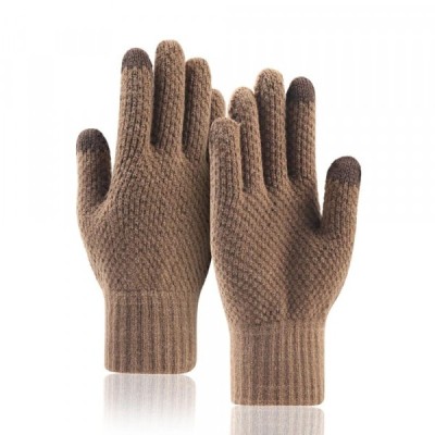 Manusi De Iarna Tactile Barbati Techsuit ST0013, Marime 22cm, Maro foto