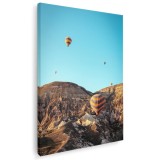 Tablou peisaj munte baloane cu aer cald Tablou canvas pe panza CU RAMA 30x40 cm