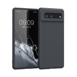 Husa din silicon Kwmobile pentru Google Pixel 6, Neagra Mat - RESIGILAT
