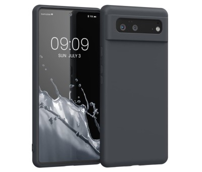 Husa din silicon Kwmobile pentru Google Pixel 6, Neagra Mat - RESIGILAT foto