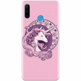 Husa silicon pentru Huawei P30 Lite, Purple Unicorn