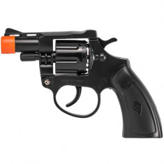 Pistol de jucarie pentru copii, model revolver cu 8 gloante, 13 cm foto