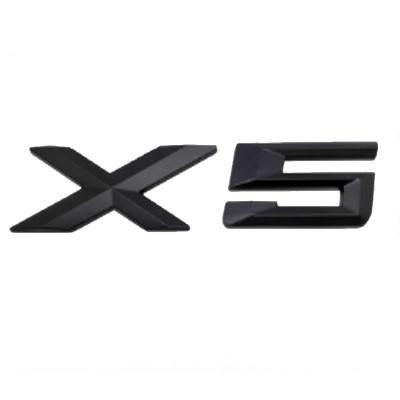 Emblema X5 spate portbagaj BMW, Negru matt foto