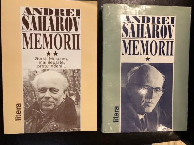 ANDREI SAHAROV - MEMORII volumul 1 si 2, foto