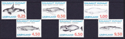 DB1 Fauna Marina Balene Groenlanda 1998 6 v. MNH foto