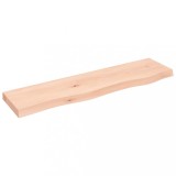 Cumpara ieftin Polita de perete, 80x20x4 cm, lemn masiv de stejar netratat