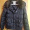 Geaca dama cu gluga imblanita, L/XL, Neagra, toamna/iarna