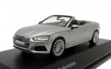 Macheta auto Audi A5 Convertible argintiu 2017, 1:43 Spark Dealer edition