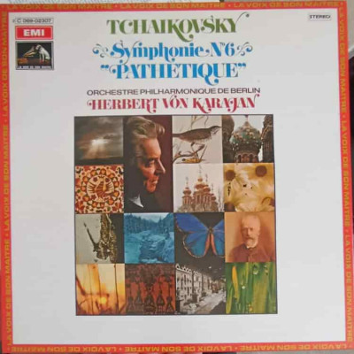Disc vinil, LP. Symphonie Nr.6 Pathetique-Tchaikovsky, Orchestre Philharmonique De Berlin, Herbert Von Karajan foto