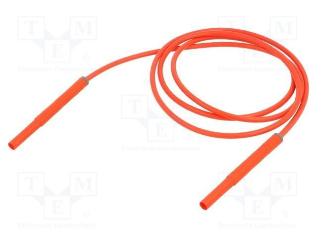 Cablu de măsurare ST&Auml;UBLI 10A mufă banană 4 mm 1,5m roșu