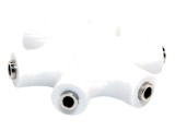 Splitter Jack 3,5mm 6x Alb 0,2m