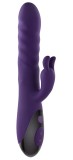 Vibrator Rascally Rabbit Thrusting&amp;Rotating&amp;Rotating Beads, Silicon, USB, Mov, 22.8 cm