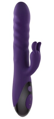 Vibrator Rascally Rabbit Thrusting&amp;amp;Rotating&amp;amp;Rotating Beads, Silicon, USB, Mov, 22.8 cm foto
