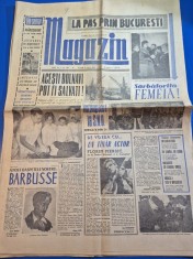 ziarul magazin 9 martie 1963 - articol orasul bucuresti , interviu florin piersic ,articol echipele de fotbal UTA arad,stiinta timisoara