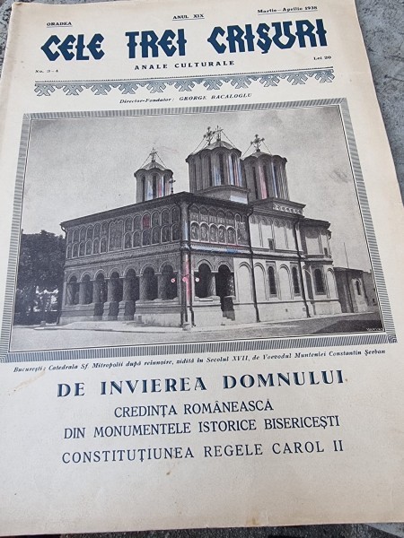 Cele Trei Crisuri, AnaleCulturale nr.3-4/martie-aprilie 1938