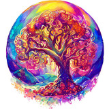 Cumpara ieftin Sticker decorativ, Copac, Multicolor, 66 cm, 8680ST, Oem