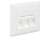 Delock Keystone Anschlu&szlig;dose 3 Port Kompakt 86194 - Adaptor Conectica