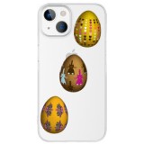 Husa personalizata apple iphone 15 plus, egg gold
