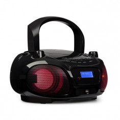 Auna ROADIE DAB, cd player, dab / dab +, fm, led disco efect de lumina, bluetooth, culoare neagra foto