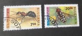 Serie completa timbre Bulgaria &ndash; Fauna, insecte (Furnică și Muscă), 2 valori, ștampilată -A40