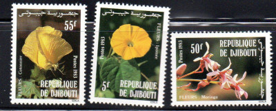 Djibouti 1983, Flora, serie neuzata, MNH foto