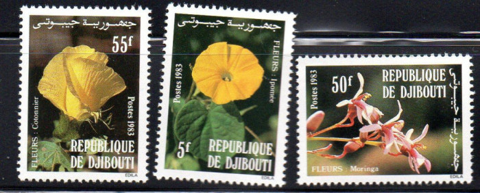 Djibouti 1983, Flora, serie neuzata, MNH