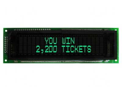 Afișaj VFD Alfanumeric 20x2 Verde 8.95mm foto