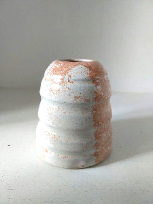 Vaza ceramica studio art Mid Century Modern Design, gresie, 9cm inaltime
